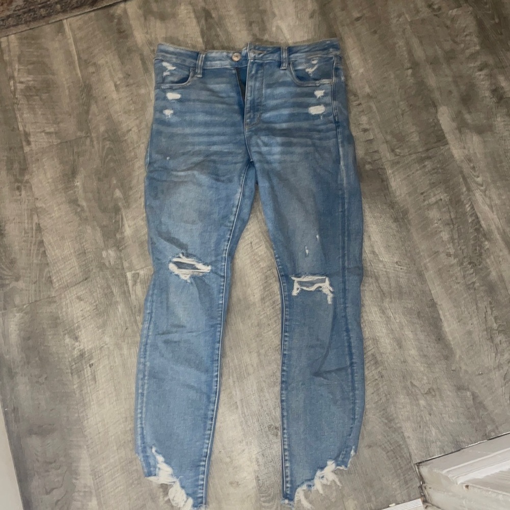 American Eagle Next Level Stretch Ripped Jeans Size 12